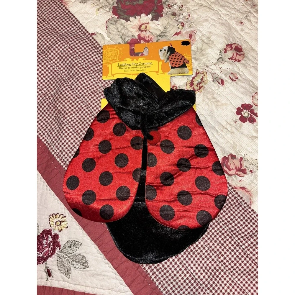 Dog Halloween‎ Outfit , Ladybug Costume Extra Small